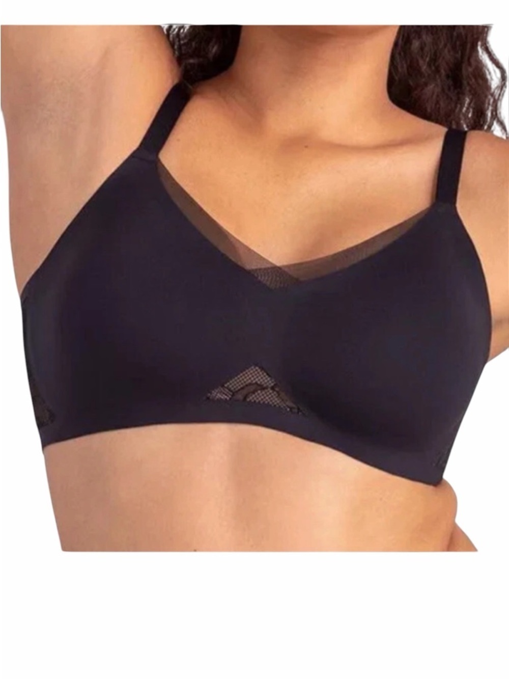 Honeylove Lace Insert Crossover Wireless Bra
Size 2X